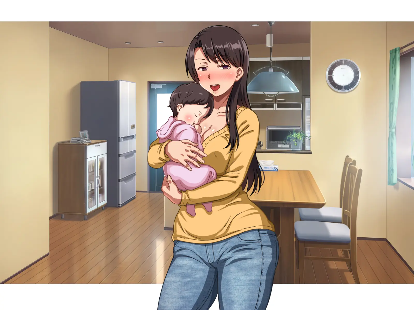 Single Mother No Oba-San To No Icha Love Junyuu Koubi Wa Mechakucha Kimochi Ii. | 싱글 마더 이모랑 같이하는 애정듬뿍 수유교미는 엉망진창 기분 좋아.